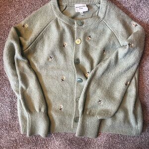NWOT Willow & Wind Green Embroidered Women's Cardigan